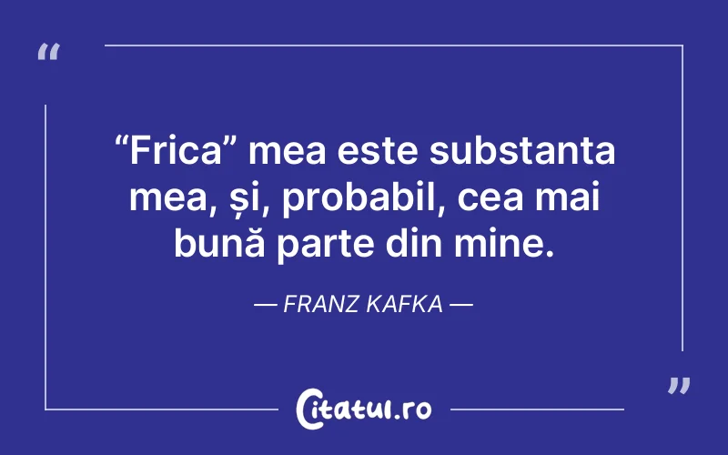 Citat Franz Kafka - citate viata