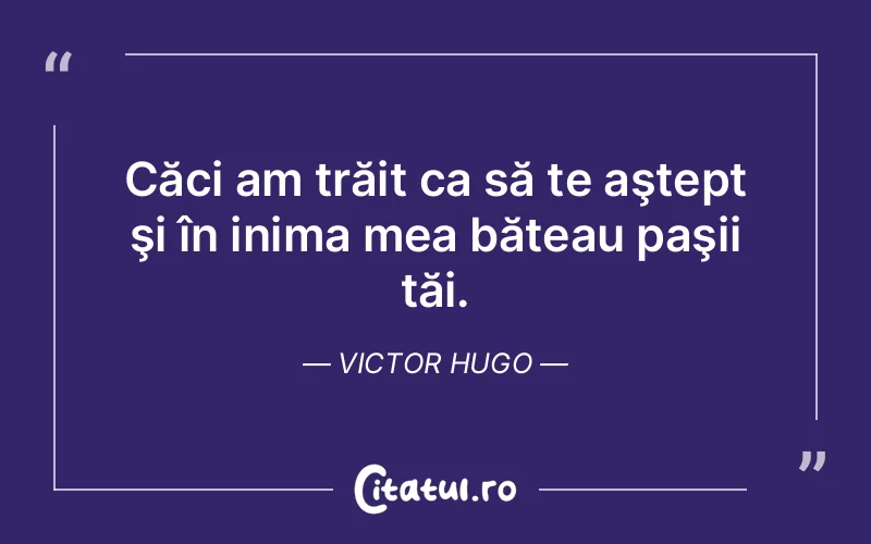 Citat Victor Hugo - citate viata