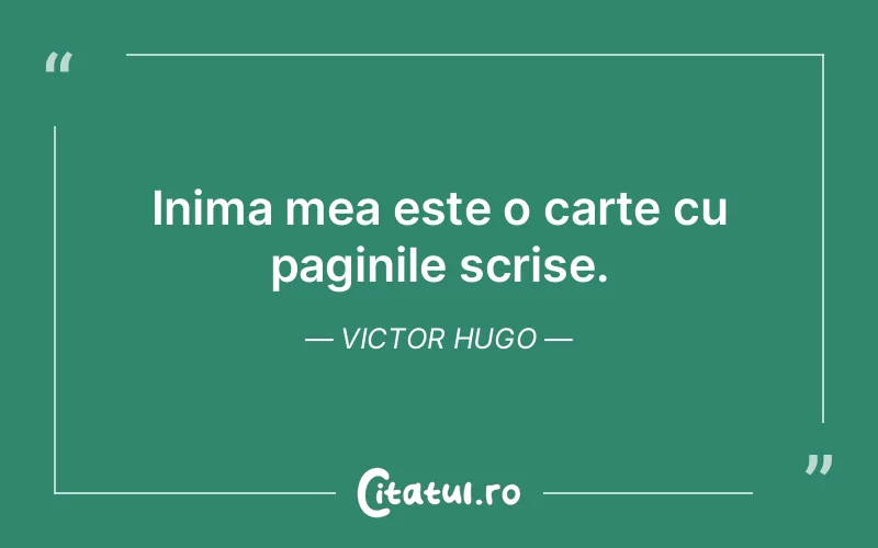 Citat Victor Hugo - citate viata