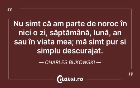 Am multe probleme în viaţa mea, dar bu...