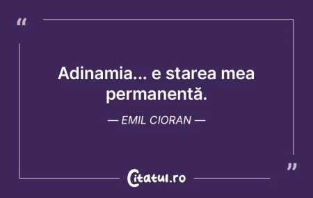 De la naștere, simt o tristețe profund... De la naștere, simt o tristețe profund...