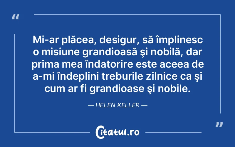 Citat Helen Keller - citate viata