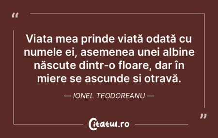 Viaţa – râul ce izvorăşte din inim... Viaţa – râul ce izvorăşte din inim...