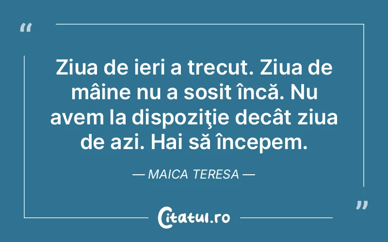 Citat Maica Teresa - citate viata