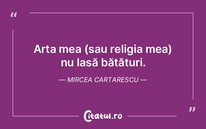 Citat Mircea Cartarescu - citate viata