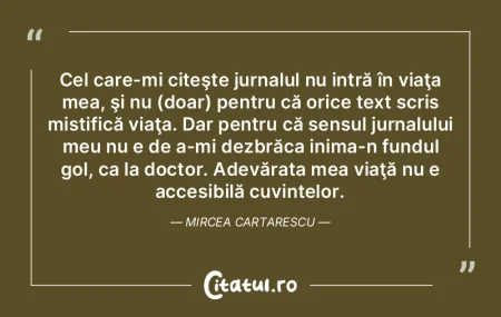 Dacă ar trebui să-mi rezum în puţine... Dacă ar trebui să-mi rezum în puţine...