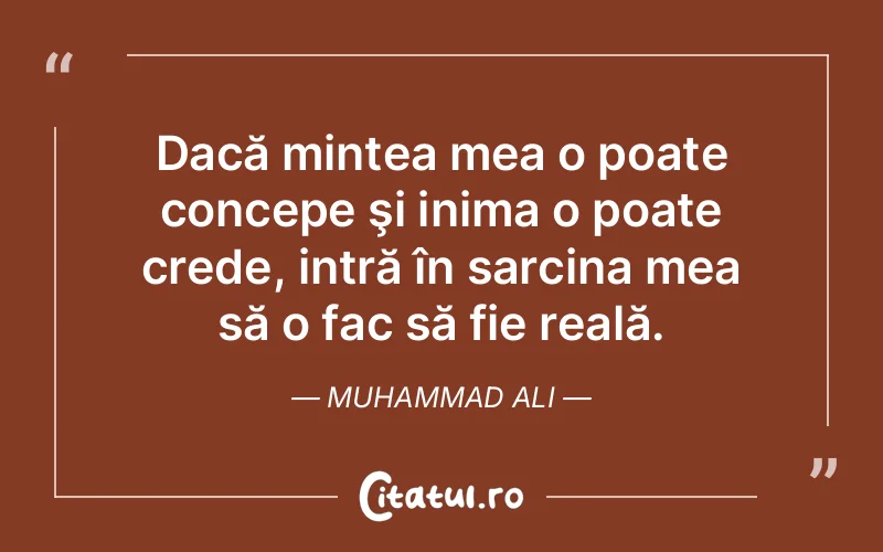Citat Muhammad Ali - citate viata