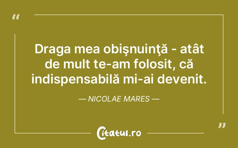Citat Nicolae Mares - citate viata
