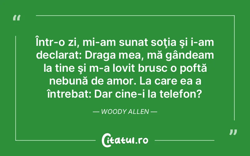 Citat Woody Allen - citate viata