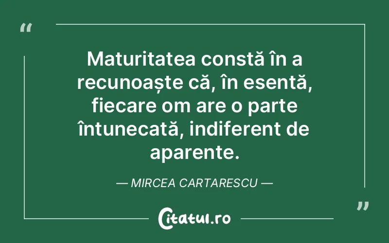 Citat Mircea Cartarescu - citate viata