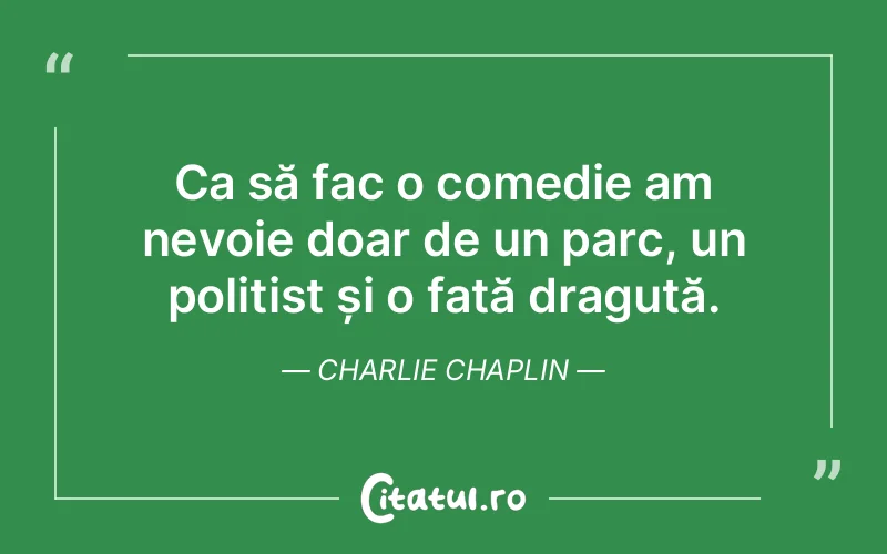 Citat Charlie Chaplin - citate viata