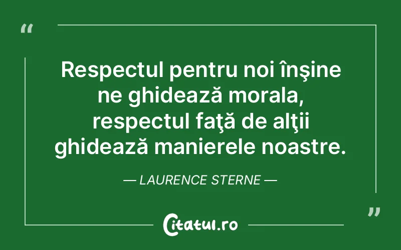 Citat Laurence Sterne - citate viata