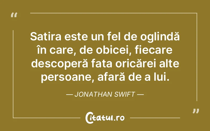 Citat Jonathan Swift - citate viata