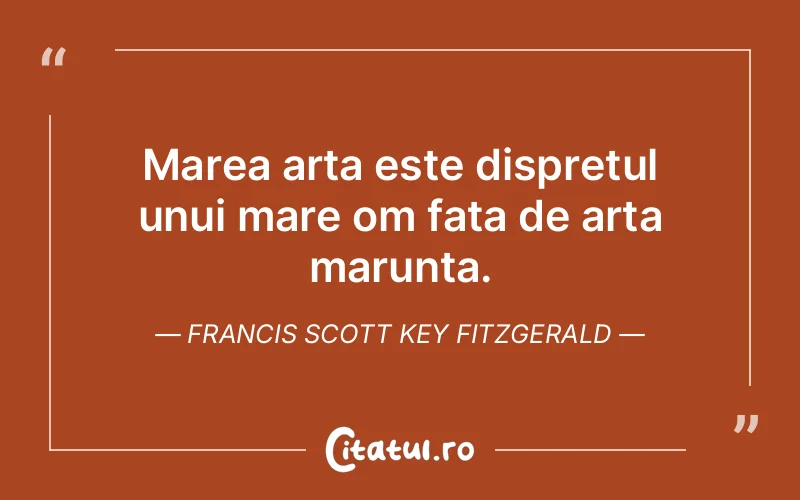 Citat Francis Scott Key Fitzgerald - citate viata