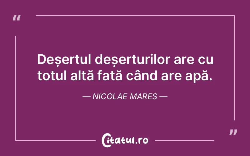 Citat Nicolae Mares - citate viata