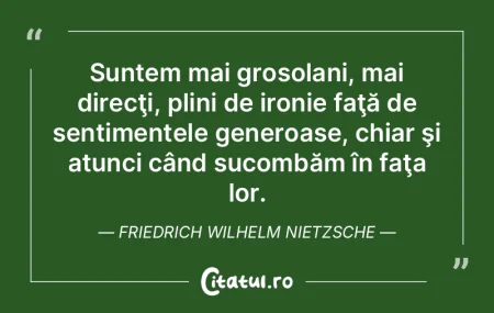 Tu nu bănuieşti câtă însemnătate d... Tu nu bănuieşti câtă însemnătate d...