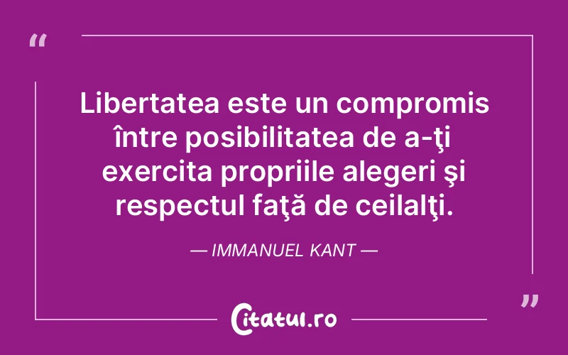 Citat Immanuel Kant - citate viata