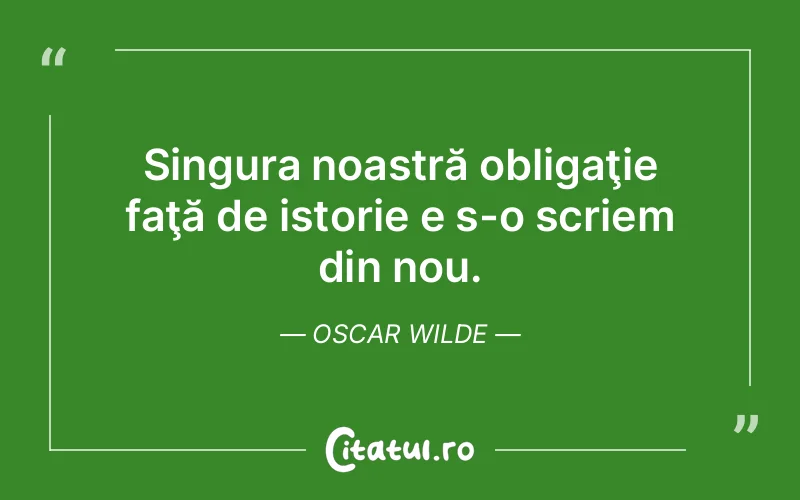 Citat Oscar Wilde - citate viata