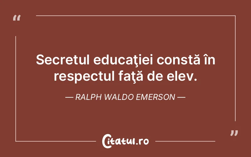 Citat Ralph Waldo Emerson - citate viata
