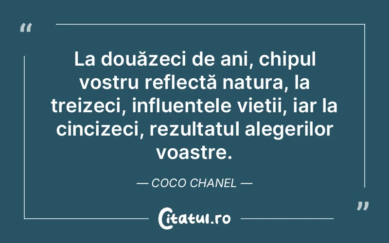 Citat Coco Chanel - citate viata