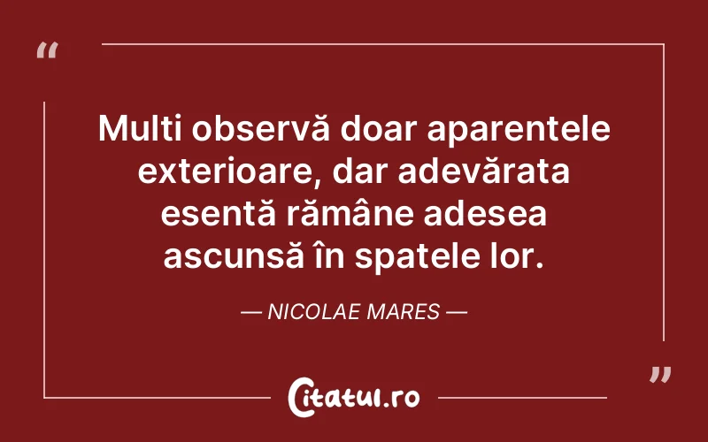 Citat Nicolae Mares - citate viata