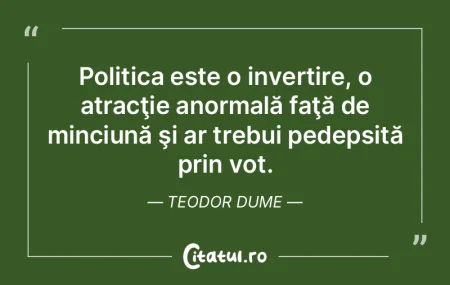 Înainte de a intra în politică, să a... Înainte de a intra în politică, să a...