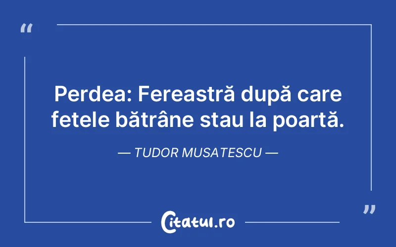 Citat Tudor Musatescu - citate viata