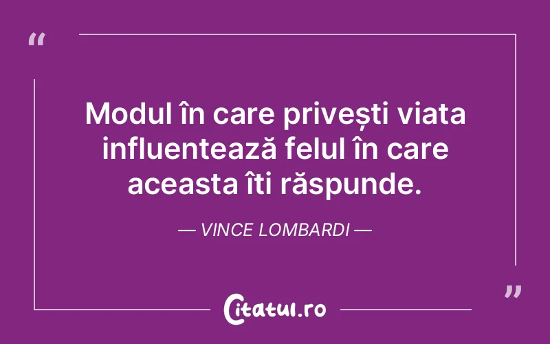 Citat Vince Lombardi - citate viata