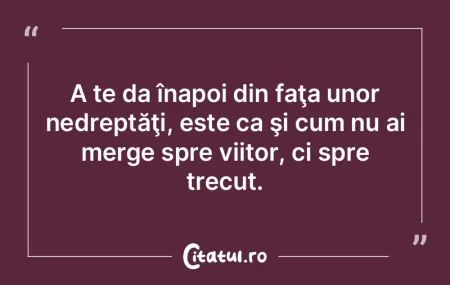 Nu gândi că eşti mai bun ca celălalt...