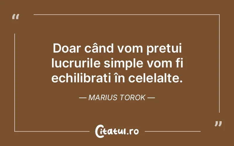 Citat Marius Torok - citate viata