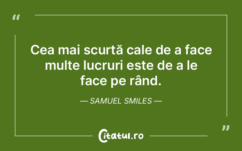 Citat Samuel Smiles - citate viata