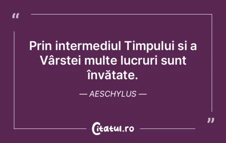 Schimbare în toate lucrurile este dulce...