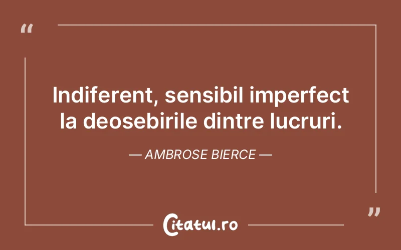 Citat Ambrose Bierce - citate viata