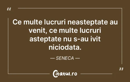 Nu indraznim nu pentru ca lucrurile sunt... Nu indraznim nu pentru ca lucrurile sunt...