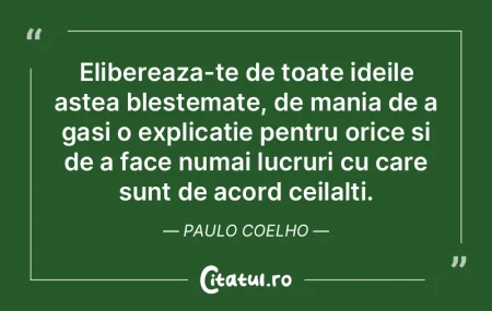 Pentru fiecare lucru pe care l-ai ratat,...