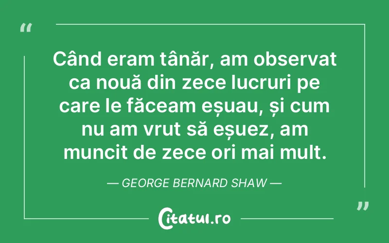 Citat George Bernard Shaw - citate viata