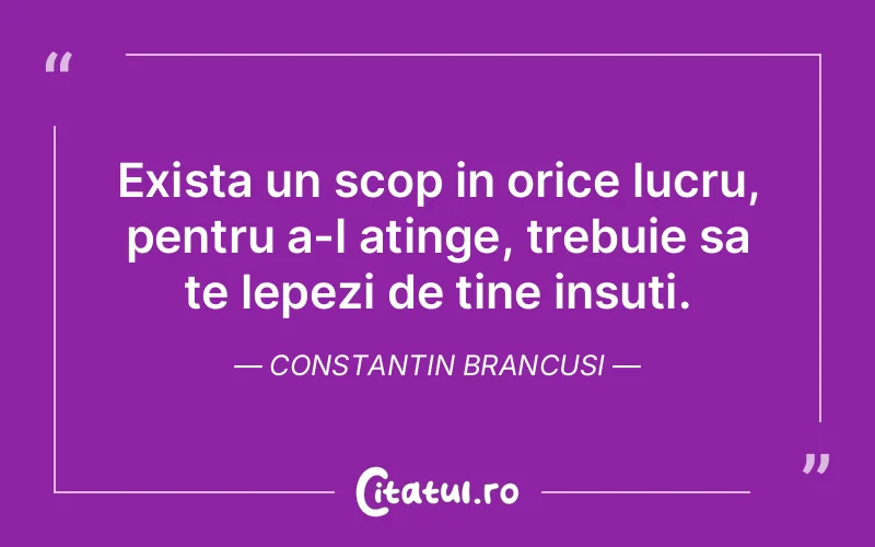 Citat Constantin Brancusi - citate viata