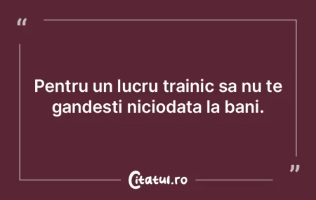 Privind lucrurile in ansamblu, cu cateva...