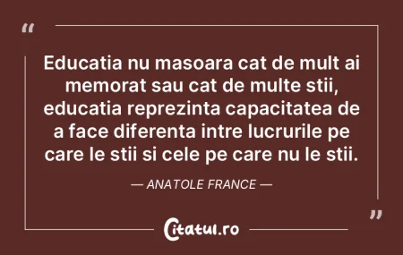 Dorinta face ca toate lucrurile sa inflo...