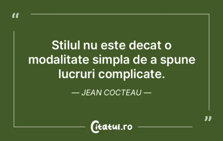 Nu exista lucruri simple. Simplu inseamn... Nu exista lucruri simple. Simplu inseamn...