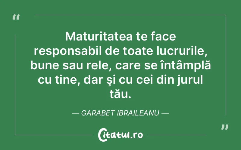 Citat Garabet Ibraileanu - citate viata
