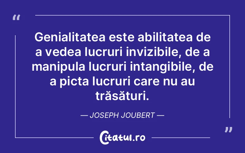 Citat Joseph Joubert - citate viata