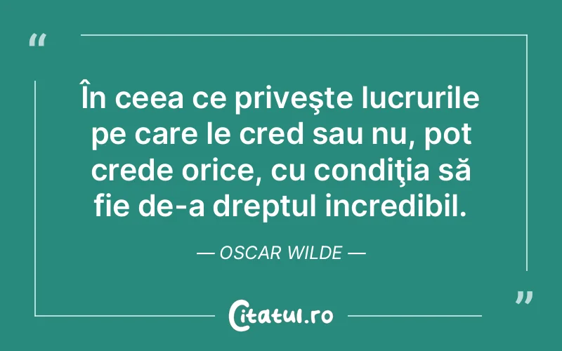Citat Oscar Wilde - citate viata