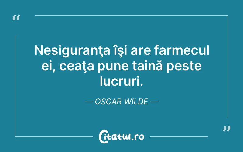 Citat Oscar Wilde - citate viata