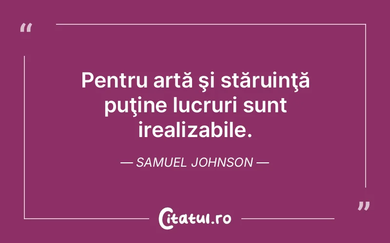 Citat Samuel Johnson - citate viata