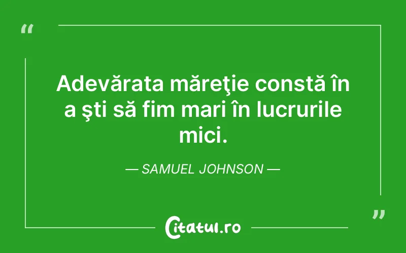 Citat Samuel Johnson - citate viata