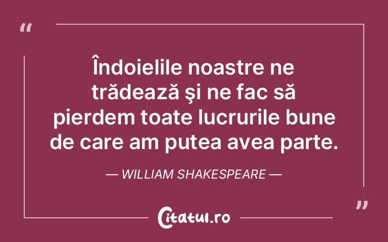 Citat William Shakespeare - citate viata