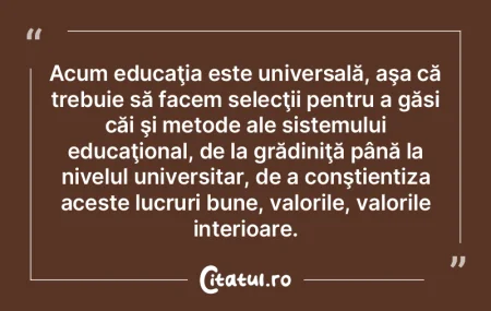 Ne vine mai uşor să ascultăm lucruri ...