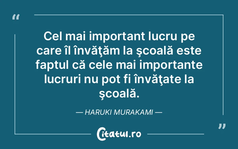 Citat Haruki Murakami - citate viata