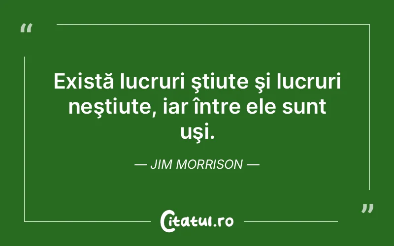 Citat Jim Morrison - citate viata